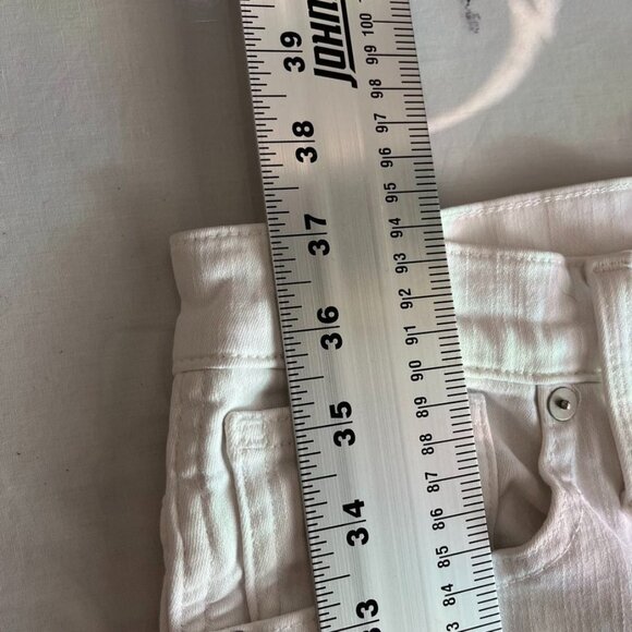 Madewell High Rise Button Fly Straight Jeans White Size 28 - Picture 10 of 16